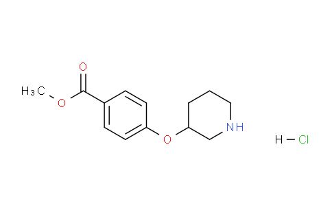 CAS No. 1220019-94-2, Methyl 4-(piperidin-3-yloxy)benzoate hydrochloride