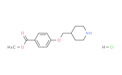 CAS No. 1219963-77-5, Methyl 4-(piperidin-4-ylmethoxy)benzoate hydrochloride