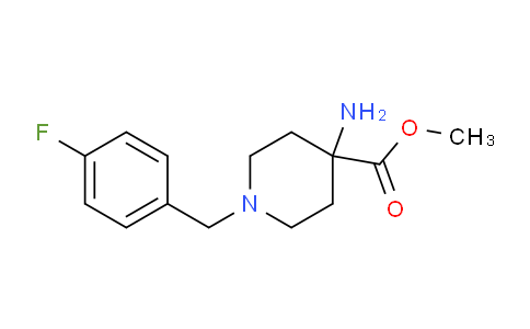 CAS No. 916422-84-9, Methyl 4-amino-1-(4-fluorobenzyl)piperidine-4-carboxylate
