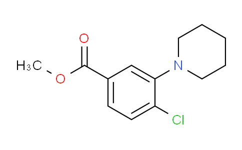 CAS No. 151296-67-2, Methyl 4-chloro-3-(piperidin-1-yl)benzoate