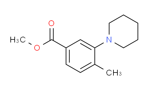 CAS No. 151296-68-3, Methyl 4-methyl-3-(piperidin-1-yl)benzoate