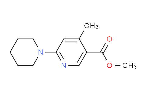 CAS No. 1355219-66-7, Methyl 4-methyl-6-(piperidin-1-yl)nicotinate