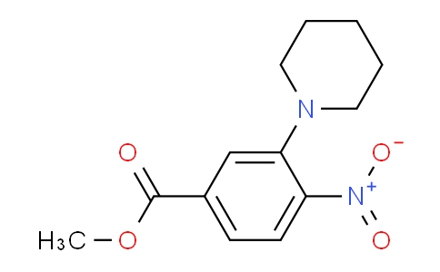 CAS No. 1272756-51-0, Methyl 4-nitro-3-(piperidin-1-yl)benzoate