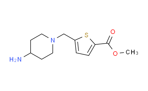 CAS No. 1174839-62-3, Methyl 5-((4-aminopiperidin-1-yl)methyl)thiophene-2-carboxylate