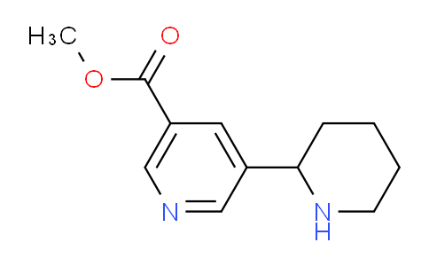CAS No. 1270517-08-2, Methyl 5-(piperidin-2-yl)nicotinate