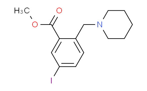 CAS No. 1131587-40-0, Methyl 5-iodo-2-(piperidin-1-ylmethyl)benzoate
