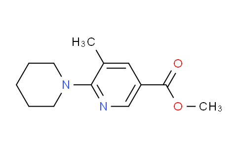 CAS No. 1355218-60-8, Methyl 5-methyl-6-(piperidin-1-yl)nicotinate