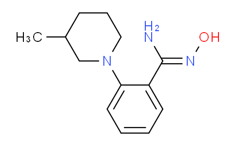 CAS No. 1021244-20-1, N'-Hydroxy-2-(3-methylpiperidin-1-yl)benzimidamide