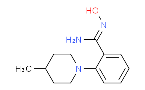 CAS No. 1021243-87-7, N'-Hydroxy-2-(4-methylpiperidin-1-yl)benzimidamide