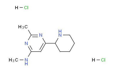 CAS No. 1361115-02-7, N,2-Dimethyl-6-(piperidin-2-yl)pyrimidin-4-amine dihydrochloride