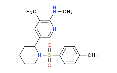 CAS No. 1352502-19-2, N,3-Dimethyl-5-(1-tosylpiperidin-2-yl)pyridin-2-amine