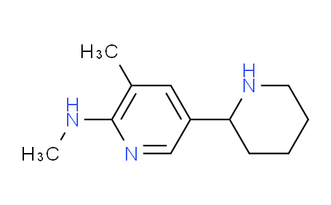 CAS No. 1352538-86-3, N,3-Dimethyl-5-(piperidin-2-yl)pyridin-2-amine