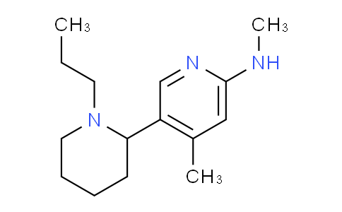 CAS No. 1352502-26-1, N,4-Dimethyl-5-(1-propylpiperidin-2-yl)pyridin-2-amine