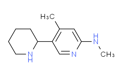 CAS No. 1352539-20-8, N,4-Dimethyl-5-(piperidin-2-yl)pyridin-2-amine