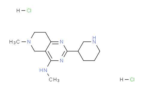CAS No. 1185299-96-0, N,6-Dimethyl-2-(piperidin-3-yl)-5,6,7,8-tetrahydropyrido[4,3-d]pyrimidin-4-amine dihydrochloride
