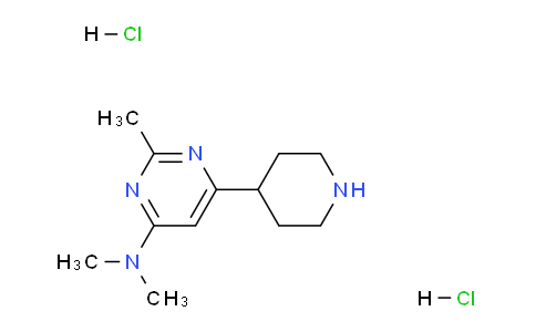 CAS No. 1361112-50-6, N,N,2-Trimethyl-6-(piperidin-4-yl)pyrimidin-4-amine dihydrochloride