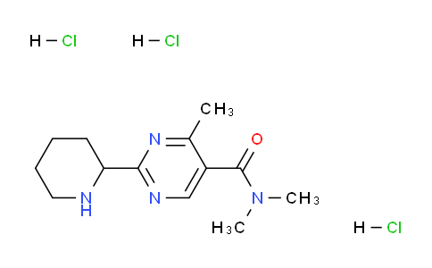 CAS No. 1361112-56-2, N,N,4-Trimethyl-2-(piperidin-2-yl)pyrimidine-5-carboxamide trihydrochloride