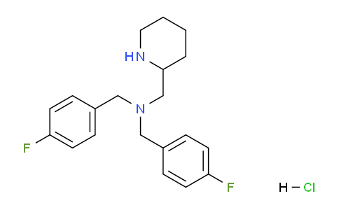 CAS No. 1261235-15-7, N,N-Bis(4-fluorobenzyl)-1-(piperidin-2-yl)methanamine hydrochloride