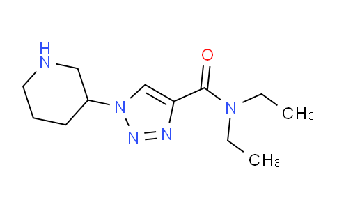 CAS No. 1708288-19-0, N,N-Diethyl-1-(piperidin-3-yl)-1H-1,2,3-triazole-4-carboxamide