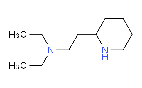 CAS No. 100158-62-1, N,N-Diethyl-2-(piperidin-2-yl)ethanamine