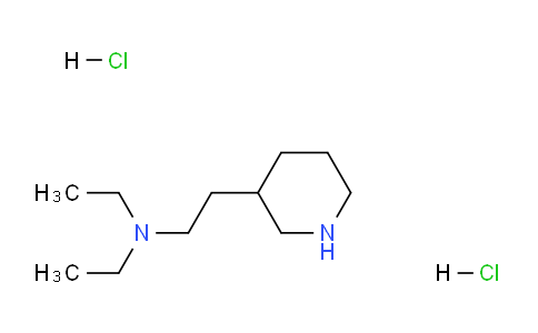 CAS No. 1220030-40-9, N,N-Diethyl-2-(piperidin-3-yl)ethanamine dihydrochloride