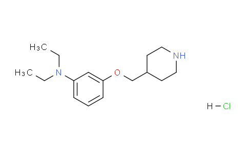 CAS No. 1219972-34-5, N,N-Diethyl-3-(piperidin-4-ylmethoxy)aniline hydrochloride