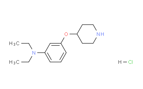 CAS No. 1220028-17-0, N,N-Diethyl-3-(piperidin-4-yloxy)aniline hydrochloride