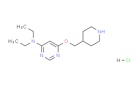 CAS No. 1353981-53-9, N,N-Diethyl-6-(piperidin-4-ylmethoxy)pyrimidin-4-amine hydrochloride