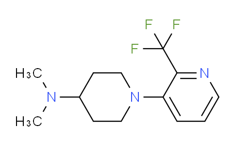 CAS No. 1779124-45-6, N,N-Dimethyl-1-(2-(trifluoromethyl)pyridin-3-yl)piperidin-4-amine