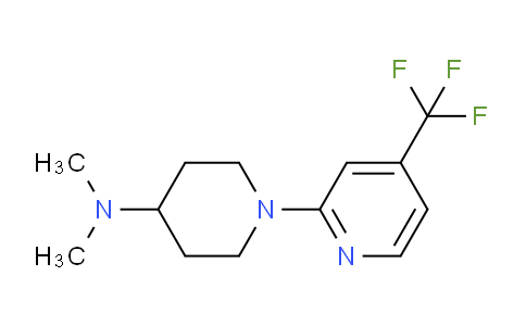 CAS No. 1713160-35-0, N,N-Dimethyl-1-(4-(trifluoromethyl)pyridin-2-yl)piperidin-4-amine