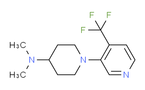 CAS No. 1713160-41-8, N,N-Dimethyl-1-(4-(trifluoromethyl)pyridin-3-yl)piperidin-4-amine