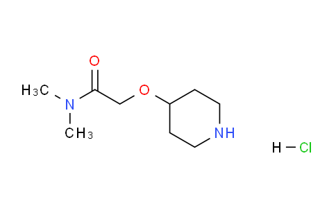 CAS No. 1384430-00-5, N,N-Dimethyl-2-(piperidin-4-yloxy)acetamide hydrochloride