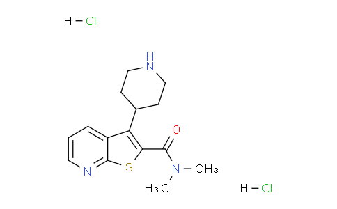 CAS No. 1361118-61-7, N,N-Dimethyl-3-(piperidin-4-yl)thieno[2,3-b]pyridine-2-carboxamide dihydrochloride