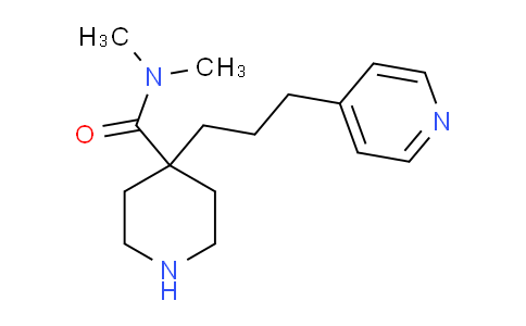 CAS No. 1316225-83-8, N,N-Dimethyl-4-(3-(pyridin-4-yl)propyl)piperidine-4-carboxamide