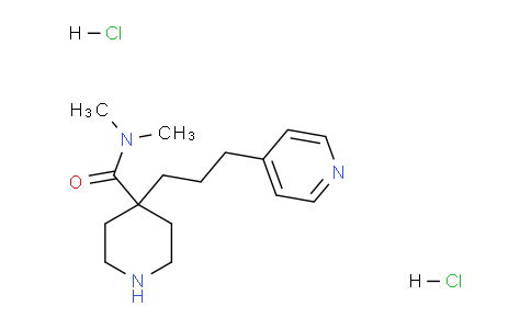 CAS No. 1361113-66-7, N,N-Dimethyl-4-(3-(pyridin-4-yl)propyl)piperidine-4-carboxamide dihydrochloride