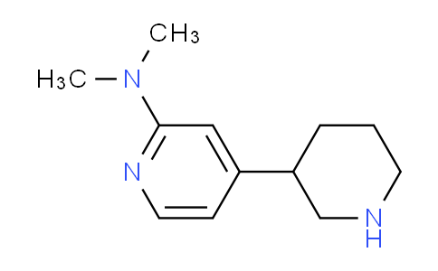 CAS No. 1380787-06-3, N,N-Dimethyl-4-(piperidin-3-yl)pyridin-2-amine