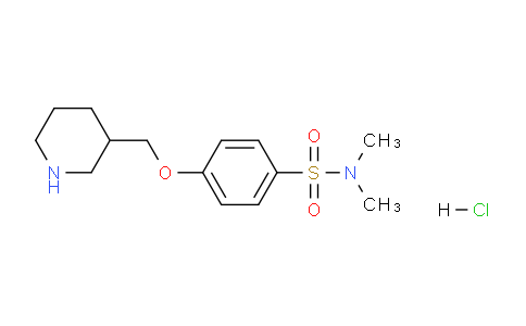 CAS No. 1185310-30-8, N,N-dimethyl-4-(piperidin-3-ylmethoxy)benzenesulfonamide hydrochloride