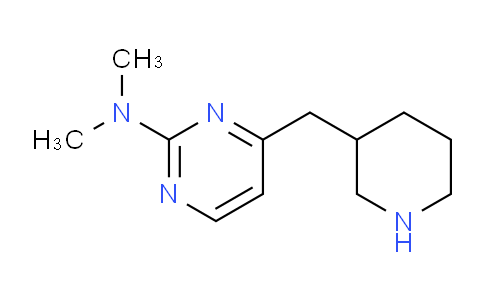CAS No. 1359705-77-3, N,N-Dimethyl-4-(piperidin-3-ylmethyl)pyrimidin-2-amine