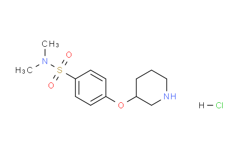 CAS No. 1185311-83-4, N,N-Dimethyl-4-(piperidin-3-yloxy)benzenesulfonamide hydrochloride