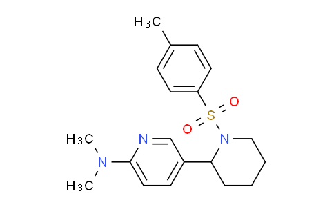 CAS No. 1352539-06-0, N,N-Dimethyl-5-(1-tosylpiperidin-2-yl)pyridin-2-amine