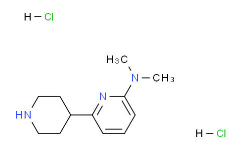 CAS No. 1361115-15-2, N,N-Dimethyl-6-(piperidin-4-yl)pyridin-2-amine dihydrochloride