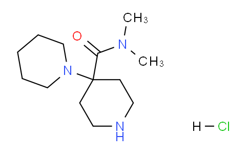 CAS No. 945833-81-8, N,N-Dimethyl-[1,4'-bipiperidine]-4'-carboxamide hydrochloride