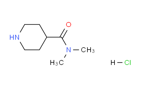 CAS No. 6270-42-4, N,N-Dimethylpiperidine-4-carboxamide hydrochloride