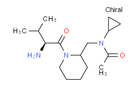 CAS No. 1354026-25-7, N-((1-((S)-2-Amino-3-methylbutanoyl)piperidin-2-yl)methyl)-N-cyclopropylacetamide