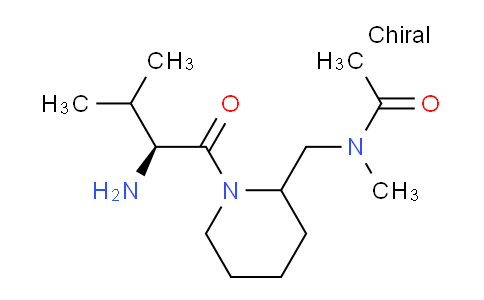 CAS No. 1354024-60-4, N-((1-((S)-2-Amino-3-methylbutanoyl)piperidin-2-yl)methyl)-N-methylacetamide
