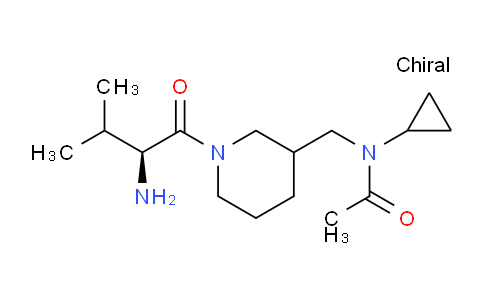 CAS No. 1354032-79-3, N-((1-((S)-2-Amino-3-methylbutanoyl)piperidin-3-yl)methyl)-N-cyclopropylacetamide