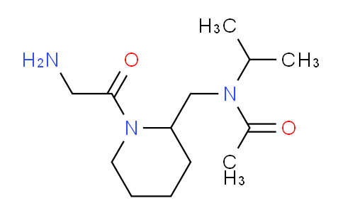 CAS No. 1353965-90-8, N-((1-(2-Aminoacetyl)piperidin-2-yl)methyl)-N-isopropylacetamide
