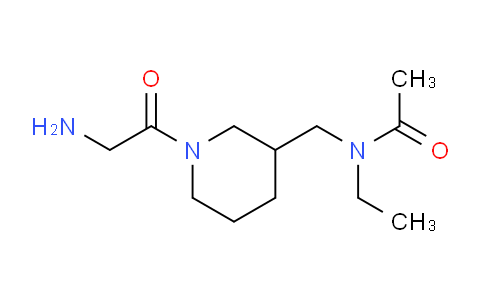 CAS No. 1353983-23-9, N-((1-(2-Aminoacetyl)piperidin-3-yl)methyl)-N-ethylacetamide