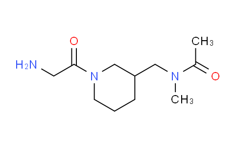 CAS No. 1353975-82-2, N-((1-(2-Aminoacetyl)piperidin-3-yl)methyl)-N-methylacetamide