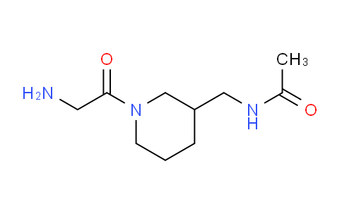 CAS No. 1353973-58-6, N-((1-(2-Aminoacetyl)piperidin-3-yl)methyl)acetamide